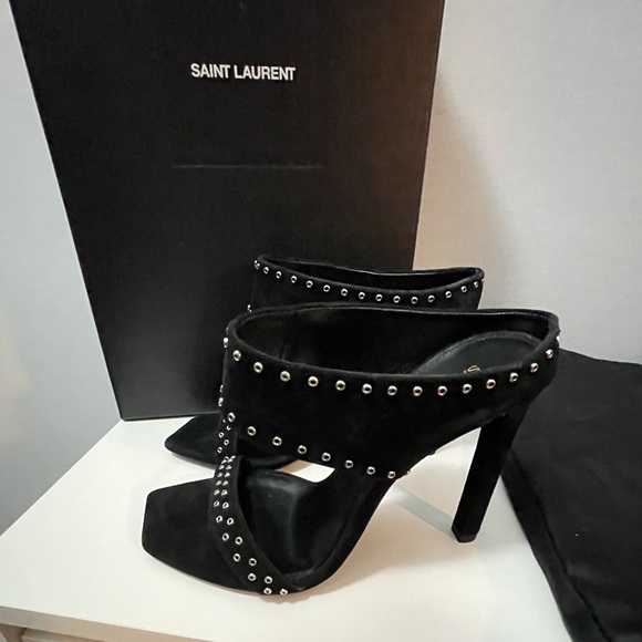 Saint Laurent size 35 Mica Mule Brand New - Picture 2 of 7